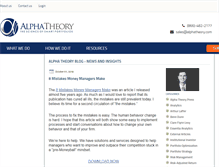 Tablet Screenshot of blog.alphatheory.com